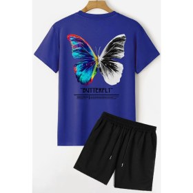 Resim Trendypassion Butterfly Sırt Baskılı Şort T-Shirt Eşofman Takımı 