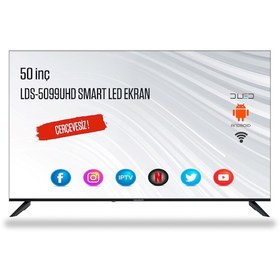 Resim NAVITECH LDS-5099UHD, 50”Framless Android Smart, 4K LED Ekran 