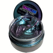 Resim 25g Bukalemun Metalik Boya - Canlı Mavi ve Mor Parıltı, DIY Bahçe Dekorasyonu ve Tatil Boyama için Propilen Jel Sanat Pigmenti, Düşük Anahtarlıdan Yüksek Profilli Projelere, DIY Sanat Malzemesi | Canlı Pigment | Metalik Kaplama 