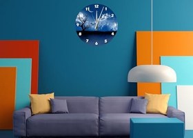 Resim Tİ-PLAY GECE VE GÜNDÜZ 30X30CM AKRİLİK DEKORATİF MODERN DUVAR SAATİ 