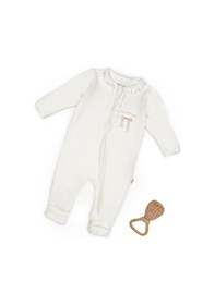 Resim Babycosy Organic Wear Bebek Tulum %100 Organik Pamuk , Bebek - Yenidoğan- Csy8151 Powder 
