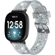 Resim Sones Fitbit Versa 4 / Sense 2 Evrensel Flaş Tozu Tpu Saat Kordonu 