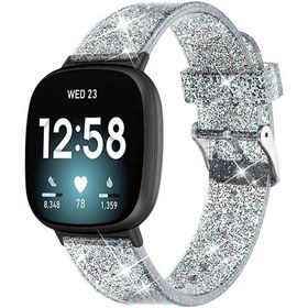 Resim Sones Fitbit Versa 4 / Sense 2 Evrensel Flaş Tozu Tpu Saat Kordonu 
