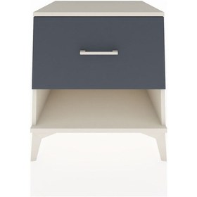 Resim Kronos Komodin Tek Çekmeceli 60x59x64 Aytaşı-antrasit Aytaşı 