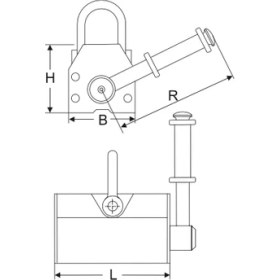 Resim Atlas Pro ATMK01 100 kg Manyetik Kaldıraç 
