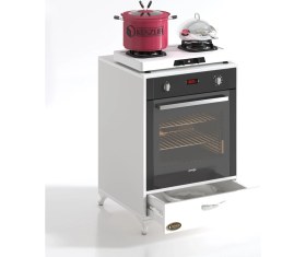 Resim Kenzlife ankastre modülü kabini azot byz fırın ocak dolabı çekmeceli ayaklı sabit tabla 