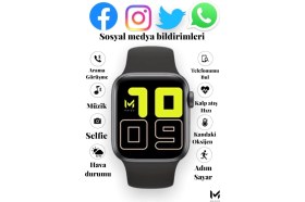 Resim Normadia Kablosuz Kulaklık ve Akıllı Saat Beyaz Set, Uyumlu ve Şık Tasarım 