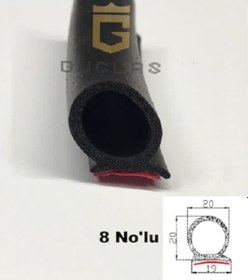 Resim Bantlı D Fitil - Bantlı Kapı Fitili - Araç Fitili 8 No'Lu 