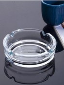 Resim 3b Trend Yuvarlak Cam Küllük, Şeffaf Cam Kül Tablası 