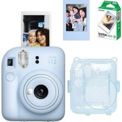 Resim Instax Mini 12 Fotoğraf Makinesi 10'lu Film Simli Pleksi Kılıf ve Fotoğraf Çerçevesi Seti 2 