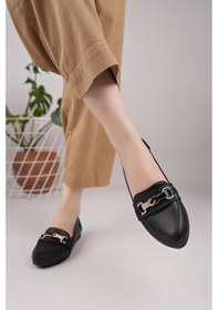 Resim Nesilshoes Nesil Shoes Sdf 624 Siyah Günlük Kadın Babet 