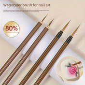 Resim Profesyonel Wolfberry Suluboya Tırnak Sanatı Kalemi, Ultra Yumuşak Çatlamayan Manikür Stüdyosu Aracı 