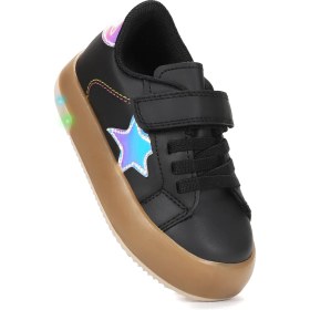Resim Kiko Kids Rena Günlük Cırtlı Işıklı Kız Bebek Spor Ayakkabı 