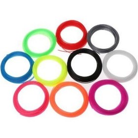 Resim 10 Renk 10 Metre Pla Plus Filament (3D Kalem Ve Yazıcı İle Uyuml 