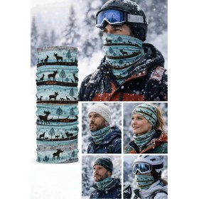 Resim Colizon Unisex Motosiklet Maskesi Bandana - Uv Korumalı Termal Outdoor Boyunluk-Buff 
