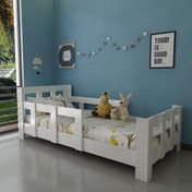 Resim Montessori Karyola Beyaz W41 - 90x190 Yatak Uyumlu 