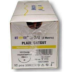 Resim Kat Küt Katküt Sünnet İpliği 12 Li No:3/0 Yuvarlak 