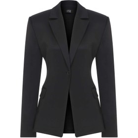 Resim Single-Breasted Blazer - Black / 36 