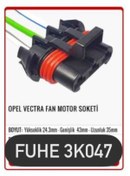 Resim fuhe Fhe 3k047 Opel Vectra Fan Motor Soketi 