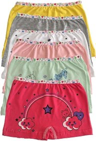Resim Kız Çocuk Boxer - 5-7 Yaş / 12 Adet 