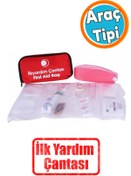 Resim NZB Araç Araba Oto Otomobil Ev Ofis İlk Yardım Yaralı Acil Çanta Çantası Ekipmanları Küçük El Tipi 