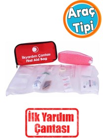 Resim NZB Araç Araba Oto Otomobil Ev Ofis İlk Yardım Yaralı Acil Çanta Çantası Ekipmanları Küçük El Tipi 