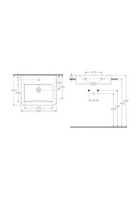 Resim İsvea - Semi Mobilya Uyumlu Lavabo 58 Cm Beyaz - 10sq50058sv 1466841 