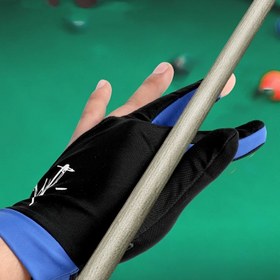 Resim Profesyonel Snooker Bilardo İstakası - 3 Parmak Kaymaz Tutuş, Sol/Sağ El Kullanımı, Hafif & Nefes Alabilir 9 Top/8 Top/10 Top, Yarışma & Pratik, Unisex Bilardo (Gri/Kırmızı/Siyah) 