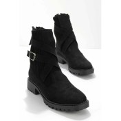 Resim Bambi Siyah Süet Kadın Bot & Bootie K02990101802 