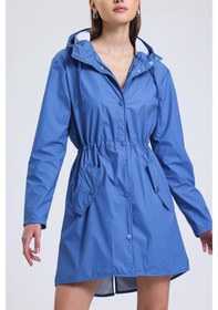 Resim T Rain Pu Raincoat 2xl Beden Mavi Erkek Yağmurluk Mavi 