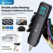 Resim 18650 Pil Tamiri için Taşınabilir El Tipi Nokta Kaynakçısı, USB Şarj Edilebilir Dijital Ekranlı, 0.02 cm Kalınlığında Nikel Levhalar ve Değiştirilebilir Uçlar, Küçük Elektronik Cihaz Bakımı, DIY Elektronik Tamir, Şık Metalik Bitiş, Dayanıklı İnşaat 