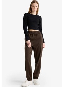 Resim Defacto Beli Lastikli Jogger Eşofman Altı X5391az25wnbn258 Kahve 