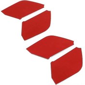 Resim Samdoo Ford Ranger 2015-2022 Kırmızı Alüminyum Kapı İçi Koruyucu - Kolay Montaj 