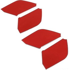 Resim Samdoo Ford Ranger 2015-2022 Kırmızı Alüminyum Kapı İçi Koruyucu - Kolay Montaj 