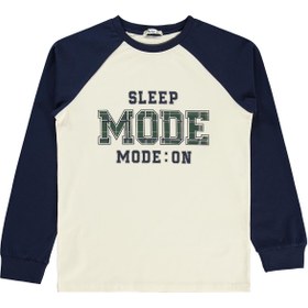 Resim Civil Boys Mode Baskılı 10-13 Yaş Pijama Takımı - Lacivert - Lacivert / 10-11 Yaş 