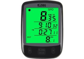 Resim Monozone Sunding Km Sayacı Işıklı LCD Ekran Çok Fonksiyonlu Hız Göstergeli Bisiklet Bilgisayarı 