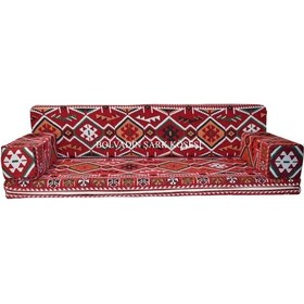 Resim Erbasonline Mtk406-402 Şark Köşesi Bordo Halı Ds. Dörtlü Minder Tk. 120Lik 