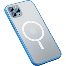 Resim iPhone Uyumlu 12 Pro Max Kılıf Magsafe Kamera Lensli Kenar Renkli 