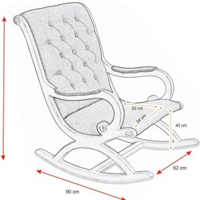 Resim Asedia Rustik Lake Bordo Sallanan Sandalye Dinlenme Emzirme Baba Tv Okuma Uzanma Koltuğu Berjer 