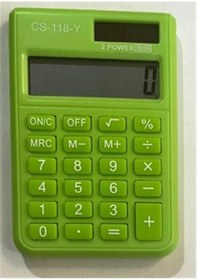 Resim Csl Cs-118-y Yeşil 8 Hane Cep Tipi Hesap Makinesi Çok Renkli 