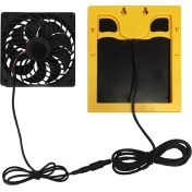 Resim 20W 6V Güneş Paneli Egzoz Fan Hava Extractor Mini Ventilatör Güneş Paneli Powered Fan Köpek Tavuk Evi Serası (Yurt Dışından) 