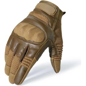Resim Liangduo Shop Kahverengi Tarzı S Beden Taktik Eldiven Bisiklet Açık Eldiven Eğitim Ordu Spor Tırmanma Çekim Aşınmaya Dayanıklı Sürme Antiskid Mtb Özel Eldivenler (Yurt Dışından) 