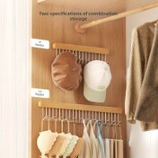 Resim 8/12 Kancalı Geri Çekilebilir Kayar Raylı Gardrop Organizatörü - Ağır Hiz İçin Metal/Dişer Malzeme Duvara Monte Alan Tasaran Askılık, Sütyenler, Şortlar Kravat, Ýelek Eskofman ýüzük ýorgan Saklama ücün Slingli Asma Ipliklik (Kolay Kurulum 12 kanca tutuyor), Elbise asmak iňiligi 