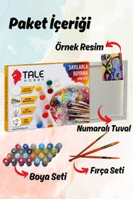 Resim Kişiye Özel Yapım Sayılarla Boyama Seti Tuvale Gerili Boyalar Ve Fırçalar Dahil - 40x50cm 