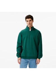 Resim United4 Unıted4 Erkek Yeşil Half Zip Sweatshirt Ft-msd Yeşil 