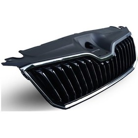 Resim SKODA SUPERB 2015 - 2017 ÖN PANJUR KROMU ÜZERİNDE KOMPLE 