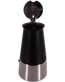 Resim Any Morning Fe001-6 Espresso Kahve Makinesi Paslanmaz Çelik İndüksiyonlu Moka Pot 300 Ml Siyah 