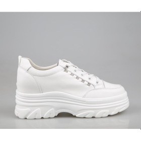 Resim Guja 24Y361 Dolgu Topuk Beyaz Kadın Sneakers 001 