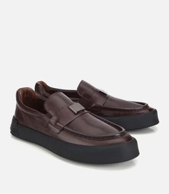Resim HOTİÇ Erkek Deri Kahverengi Yumuşak Dokulu Klasik Loafer 