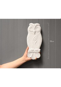 Resim Baykuş Seramik Bisküvi Boyanabilir Obje 